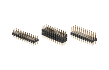 PBT ピンヘッダーPSS-43(T〇(角ピン)2.54mmピッチ ストレート(3列) 段重ね固定型/回路切替型 ピン6.1mm